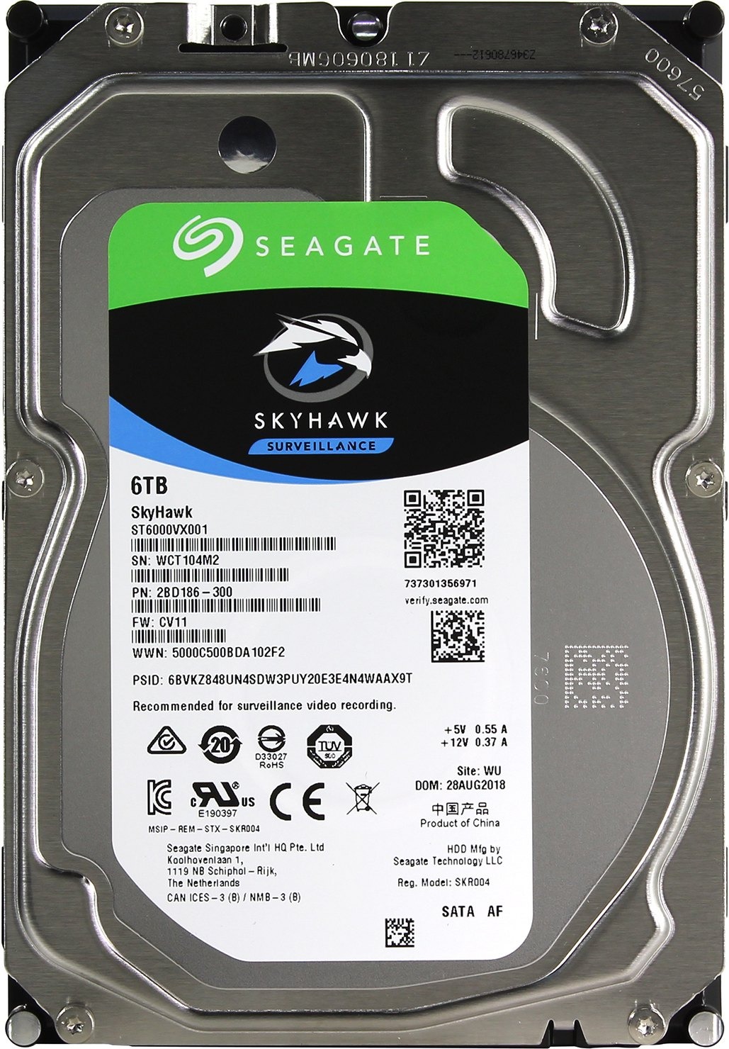 Купить Жесткий диск Seagate SkyHawk 6 TB 3.5" (ST6000VX001) в Ташкенте ...