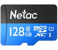 Netac microSDHC 128GB Class 10 + SD adapter, фото 1