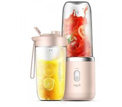 Портативный блендер Xiaomi Deerma Mini Juice Blender (DEM-NU05) Розовый, фото 1