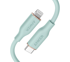 Type-C кабель Anker PowerLine III Flow USB-C with Lightning Connector 3ft Green, фото 1