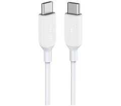 USB кабель Anker PowerLine III USB-C to USB-C 2.0 Cable 3ft White, фото 1