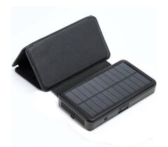 Портативное зарядное устройство Power Bank 2E Solar 20000mAh Black, фото 1