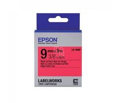 Картридж с лентой Epson Tape - LK3RBP Pastel Blk/Red 9/9 лента 9mm / 9m для LW400 / LW700, фото 1