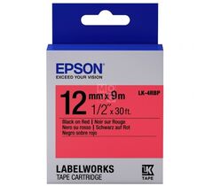 Картридж с лентой Epson Tape - LK4RBP Pastel Blk/Red 12/9 лента 12mm / 9m для LW400 / LW700, фото 1