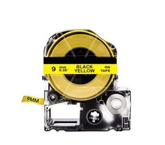 Картридж с лентой Epson Tape - LK3YBP Pastel Blk/Yell 9/9 лента 9mm / 9m для LW400 / LW700, фото 1