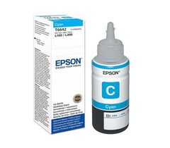 Epson T6642 CY/ T6643 MA/T6644 YE  Ink Bottle (70 мл, 7500 стр.) для L1xx/2xx/3xx/4xx/5xx/6xx/8xx /1300/1800/1455, фото 1