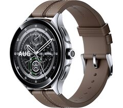 Xiaomi Watch 2 Pro 4G Silver (Brown Leather Strap), фото 1
