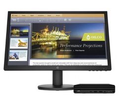 HP 260 G4+ P24v G4 (Intel Core i3-10110U/ DDR4 8GB/ SSD 128GB+HDD 500GB/ HP P24v G4 23.8&quot; FHD/No DVD-RW/ Win10/USB keyb&amp;mouse) Black (44F37ES), фото 1