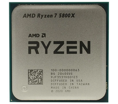 AMD Ryzen™ 7 Vermeer 5800X - 3.8 GHz, 8 cores/16 threads, No GPU, AM4 (100-000000063), oem, фото 1