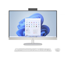 HP 27-cr1004ci (714) (Intel Core Ultra 7-155U/ DDR5 16GB/ SSD 512GB/ 27 FHD IPS/Intel® Iris® Xᶱ Graphics/ key + mouse/ NoOS/ RU) White, фото 1