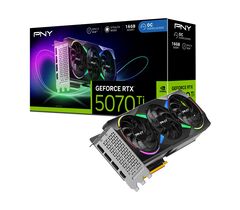 Видеокарта PNY GeForce RTX 5070 Ti XLR8 Gaming EPIC-X RGB 16GB GDDR7 (VCG5070T16TFXXPB1), фото 1