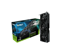 Видеокарта Palit GeForce RTX 5070 Infinity 3 OC 12GB GDDR7 (NE75070S19K9-GB2050S), фото 1