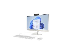 Моноблок HP 27-cr0156nh (VA3) (Intel Core i7-1355U / DDR4 8GB / SSD 512GB / 27" FHD IPS / Intel Iris Xe Graphics / No DVD / key + mouse / NoOS / RU) White (A9VA3EA), фото 1
