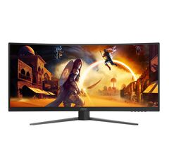 Игровой изогнутый монитор 34" AOC Gaming CU34G4/01 VA UWQHD (3440x1440) 180Hz 0.5ms HDMI DisplayPort Black, фото 1