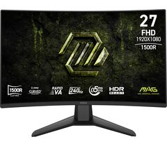 Игровой изогнутый монитор 31.5" MSI MAG 325CQPF E18 Curved Rapid VA WQHD (2560x1440) 180Hz 0.5ms HDMI DisplayPort HAS Black (9S6-3DC14H-204), фото 1