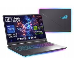 Ноутбук ASUS ROG Strix G18 (Intel Core i9-14900HX / DDR5 32GB / SSD 1TB / 18" WQXGA 240Hz / NVIDIA GeForce RTX 5070 8GB / Backlit / NoOS / RU) Eclipse Gray (90NR0LM1-M001C0 / G815JPR), фото 1