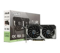 Видеокарта ASUS Dual GeForce RTX 5060 OC Edition 8GB GDDR7 (DUAL-RTX5060-O8G / 90YV0N12-M0NA00), фото 1
