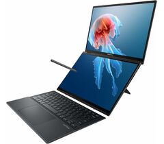 Ультрабук ASUS Zenbook Duo (Intel Core Ultra 9-386H / DDR5 32GB / SSD 1TB / 14.0" Touch OLED 144Hz / Integrated Intel Graphics / Backlit / Win11 Home / RU) Moher Gray (90NB16V1), фото 1