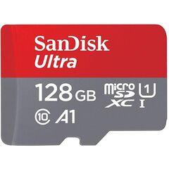 SanDisk Ultra microSDHC Class 10 UHS Class 1 A1 98MB/s 128GB + SD adapter, фото 1
