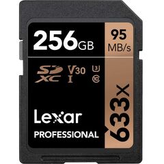 LEXAR SD 256GB 633X 4K, фото 1