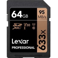 LEXAR SD 64GB 633X 4K, фото 1