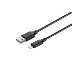 Кабель KITs USB 2.0 to Lightning Cable 2A Black 1m (KITS-W-003), фото 1