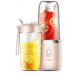 Портативный блендер Xiaomi Deerma Mini Juice Blender (DEM-NU05) Розовый, фото 1