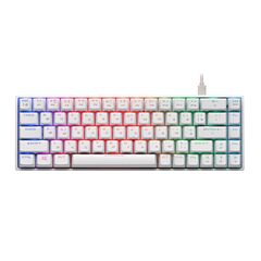 Клавиатура игровая 2E GAMING Keyboard KG380 RGB 68key Gateron Brown Switch BT/USB White Ukr, фото 1