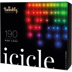 Светодиодная Smart LED Гирлянда Twinkly Icicle RGBW 190, Gen II, IP44, длина 5м, кабель прозрачный, фото 1