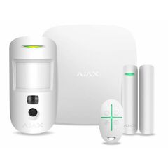 Комплект охранной сигнализации Ajax StarterKitCamPlus (Hub2Plus+MotionCam+Door+Space) white, фото 1
