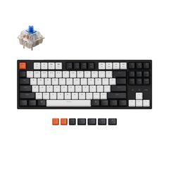 Клавиатура Keychron C1 Wired 87 Key  Gateron  Switch Mechanical Keyboard RGB  Blue Russian Layou, фото 1