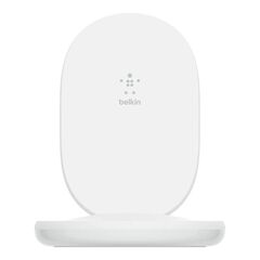 Беспроводное зарядное устройство Belkin Stand Wireless Charging Qi, 15W, white, фото 1