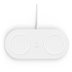 Беспроводное зарядное устройство Belkin Dual Pad Wireless Charging Qi, 2x 10W, white, фото 1