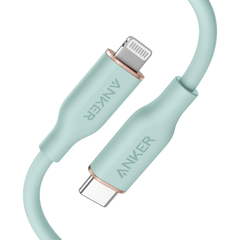 Type-C кабель Anker PowerLine III Flow USB-C with Lightning Connector 3ft Green, фото 1