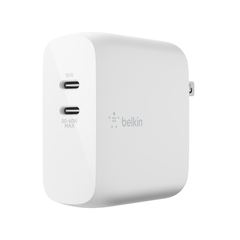 Настенное зарядное устройство с двумя  Belkin USB-C PD GaN, 68 Вт, фото 1