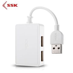 Конвертер USB SSK SHU200 White, фото 1