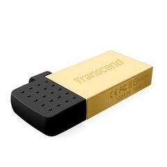 Флешка-yакопитель USB 2.0 / microUSB Transcend JetFlash OTG 380 64GB Metal Gold, фото 1