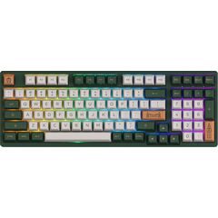 Клавиатура проводная Akko 3098S London CS Jelly Purple RGB USB/Bluetooth Green-White, фото 1