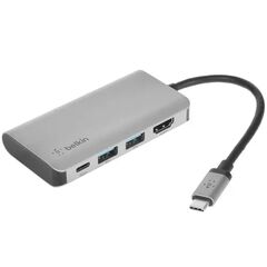 Адаптер Belkin USB-C AVC006btSGY серебристый, фото 1