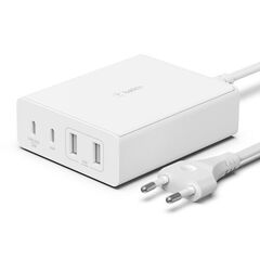 Сетевое зарядное устройство Belkin Home Charger 108W GAN Dual USB-С/USB-A (WCH010VFWH), фото 1