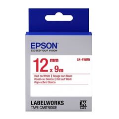 Картридж с лентой Epson Tape - LK4WRN Std Red/Wht 12/9 лента 12mm / 9m для LW400 / LW700, фото 1