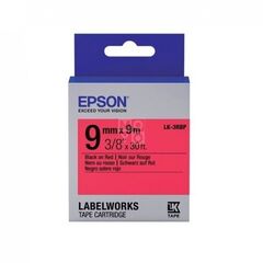 Картридж с лентой Epson Tape - LK3RBP Pastel Blk/Red 9/9 лента 9mm / 9m для LW400 / LW700, фото 1