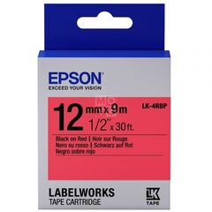 Картридж с лентой Epson Tape - LK4RBP Pastel Blk/Red 12/9 лента 12mm / 9m для LW400 / LW700, фото 1