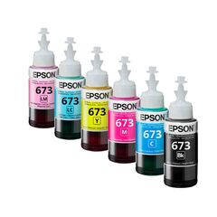 Чернила Epson T6731 6 цветов: BK, CA, MA, YE, LC, LM Ink Bottle для L8xx / L1800 (ЦЕНА ЗА ОДИН ТИП ТОВАРА, 1ШТ), фото 1