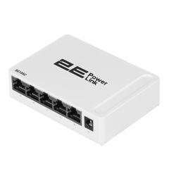 Коммутатор 2E PowerLink SG105C 5xGE, Гигабитный, неуправляемый, десктоп, фото 1