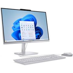 Lenovo A100 AIO (Intel Core i3-N305/ DDR4 8GB/ SSD 512GB/ 23,8 FHD IPS/ Integrated Intel® UHD Graphics/ wireless key + mouse/ NoOS/ RU) Cloud Grey, фото 1