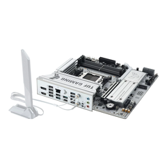 Материнская плата ASUS TUF GAMING B650M-PLUS WIFI BT WHITE DDR5 (Socket AM5, microATX), фото 1