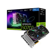 Видеокарта PNY GeForce RTX 5070 Ti XLR8 Gaming EPIC-X RGB 16GB GDDR7 (VCG5070T16TFXXPB1), фото 1