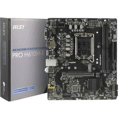 Материнская плата MSI PRO H610M-E DDR5 (LGA1700, Micro-ATX), фото 1