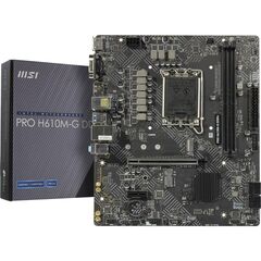 Материнская плата MSI PRO H610M-G DDR4 (LGA1700, Micro-ATX), фото 1